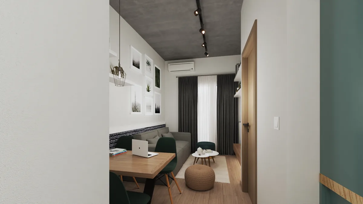 Σύγχρονη Ανακαίνιση Airbnb στην Αριστοτέλους | 40 τ.μ. — σαλόνι 02