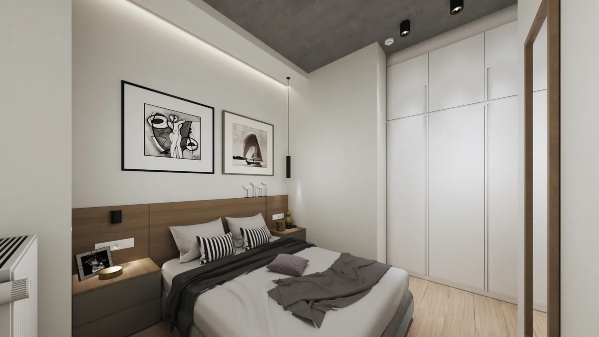 Σύγχρονη Ανακαίνιση Airbnb στην Αριστοτέλους | 40 τ.μ. — κρεβατοκάμαρα 03
