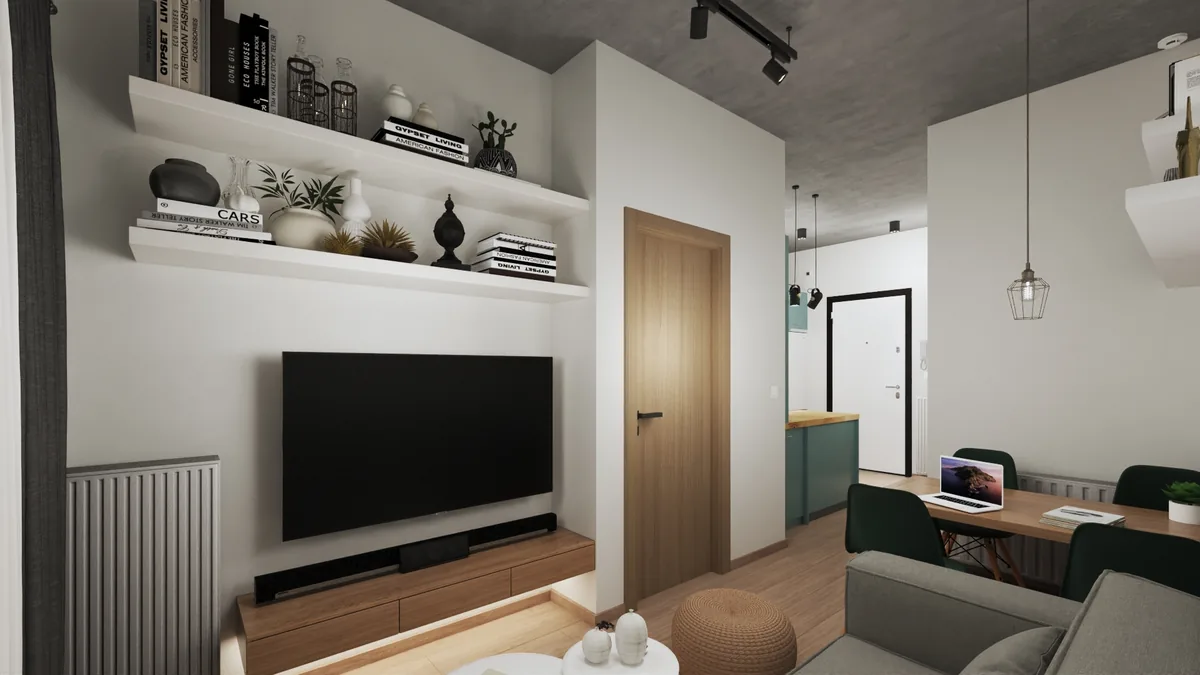 Σύγχρονη Ανακαίνιση Airbnb στην Αριστοτέλους | 40 τ.μ. — σαλόνι 03