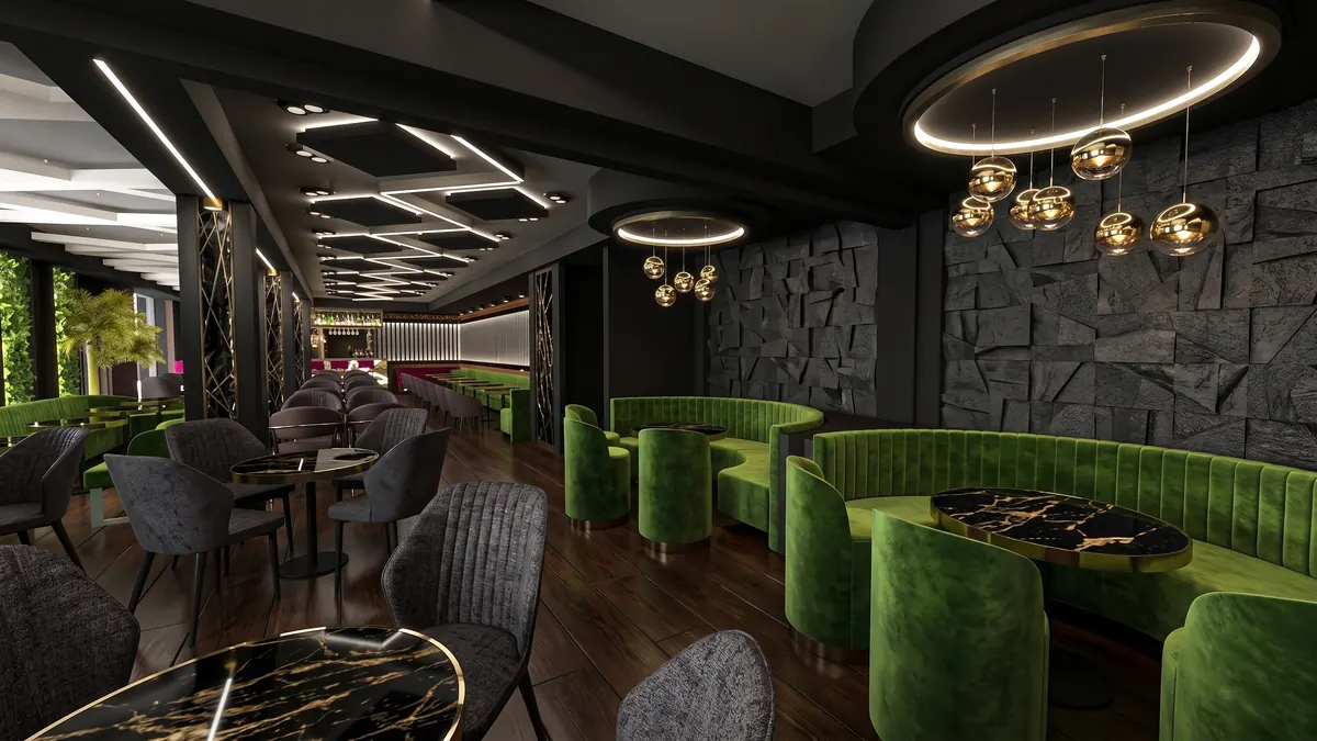 Premium Διακόσμηση All Day Bar Restaurant στη Γερμανία — αίθουσα 02