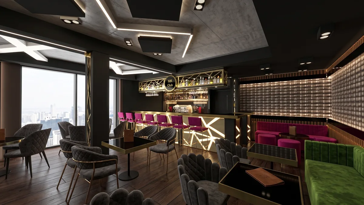 Premium Διακόσμηση All Day Bar Restaurant στη Γερμανία — μπάρα 03